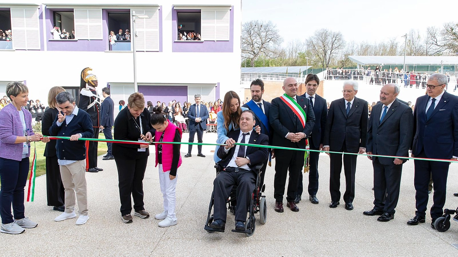 Mattarella all'inaugurazione del nuovo centro nazionale della Lega del Filo d'Oro