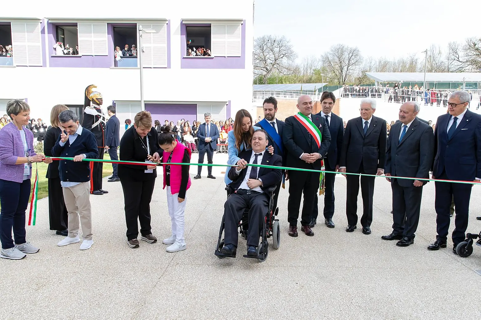 Mattarella all'inaugurazione del nuovo centro nazionale della Lega del Filo d'Oro