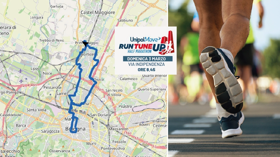 Run Tune Up: il percorso della mezza maratona da 21 chilometri
