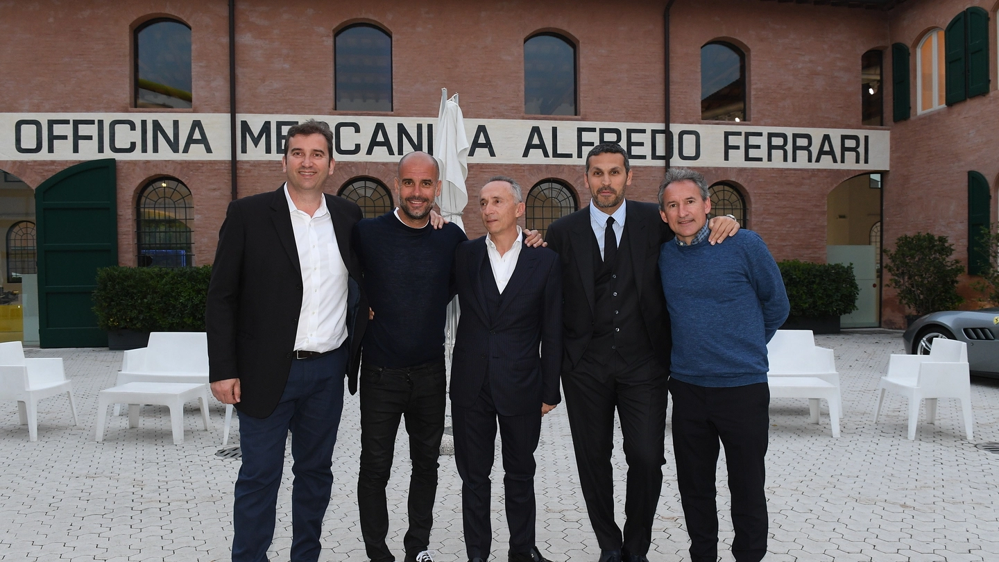 Ferran Soriano, Pep Guardiola, Alberto Galassi, Khaldoon Al Mubarak, Txiki Begiristein 