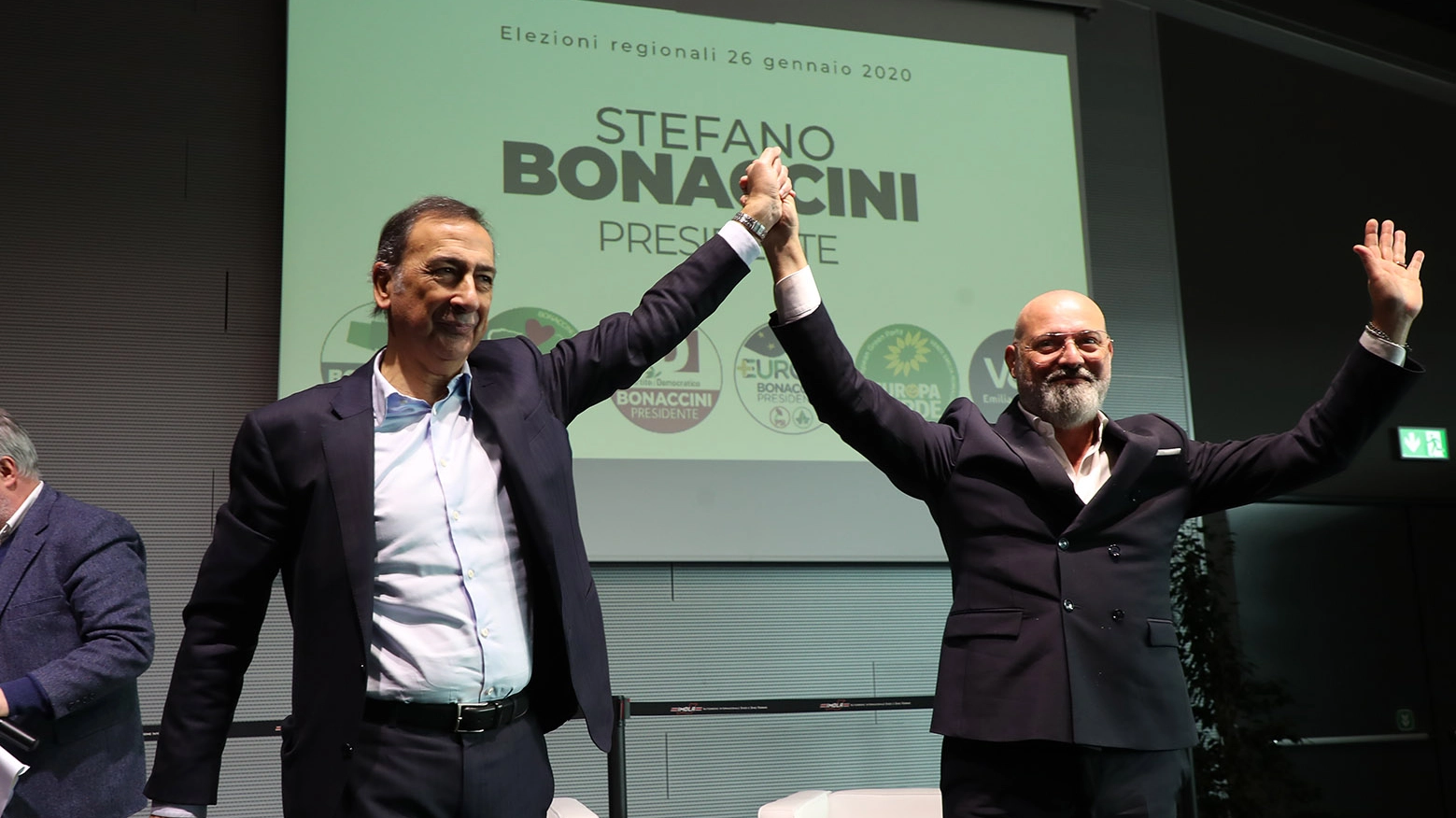 Stefano Bonaccini con il sindaco di Milano, Giuseppe Sala (Isolapress)
