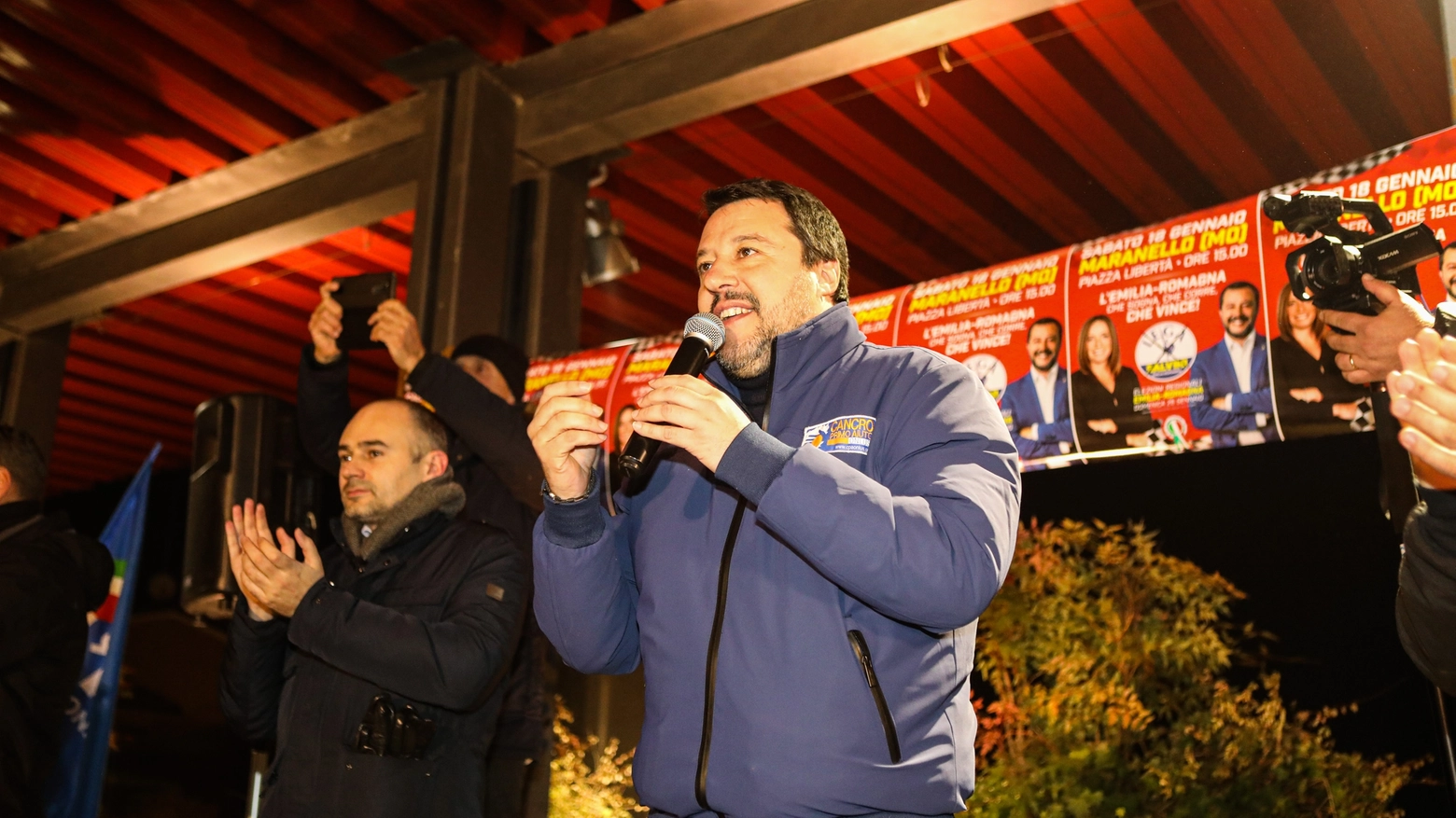 La tappa a Castenaso di Matteo Salvini (Fotoschicchi)