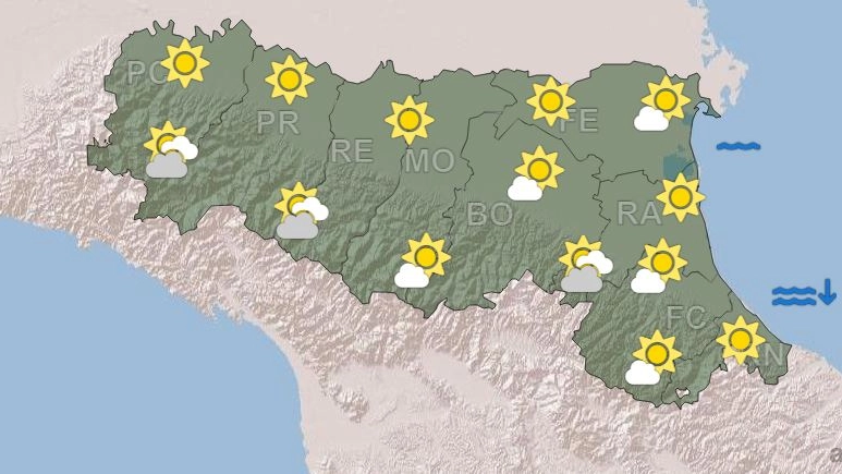 Previsioni meteo weekend Emilia Romagna