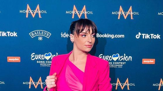 Irene Salvi  sul palco  dell’Eurovision
