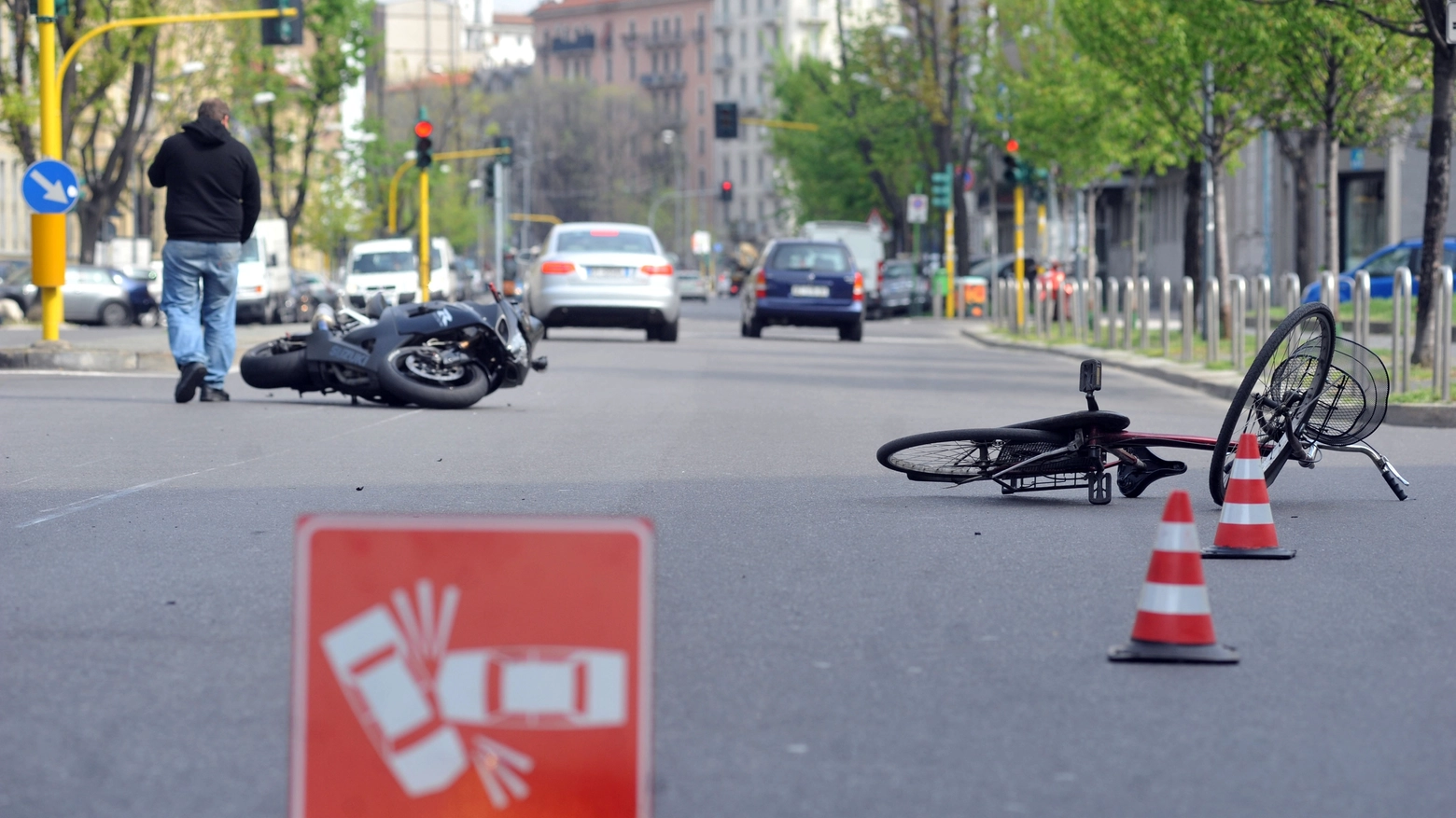 Sempre più ciclisti vittime di incidente stradali (foto di repertorio)