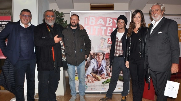 I cast de I Babysitter con Massimiliano Giometti (Foto Concolino)