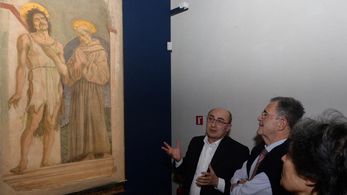 Da sinistra Gianfranco Brunelli e Romano Prodi (Frasca)