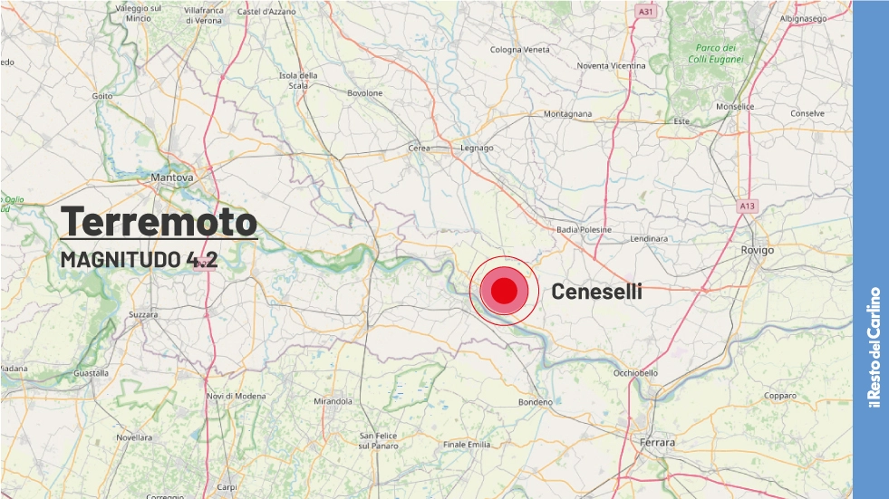Scossa di terremoto di 4.2 avvertita in tutto il nord est Italia