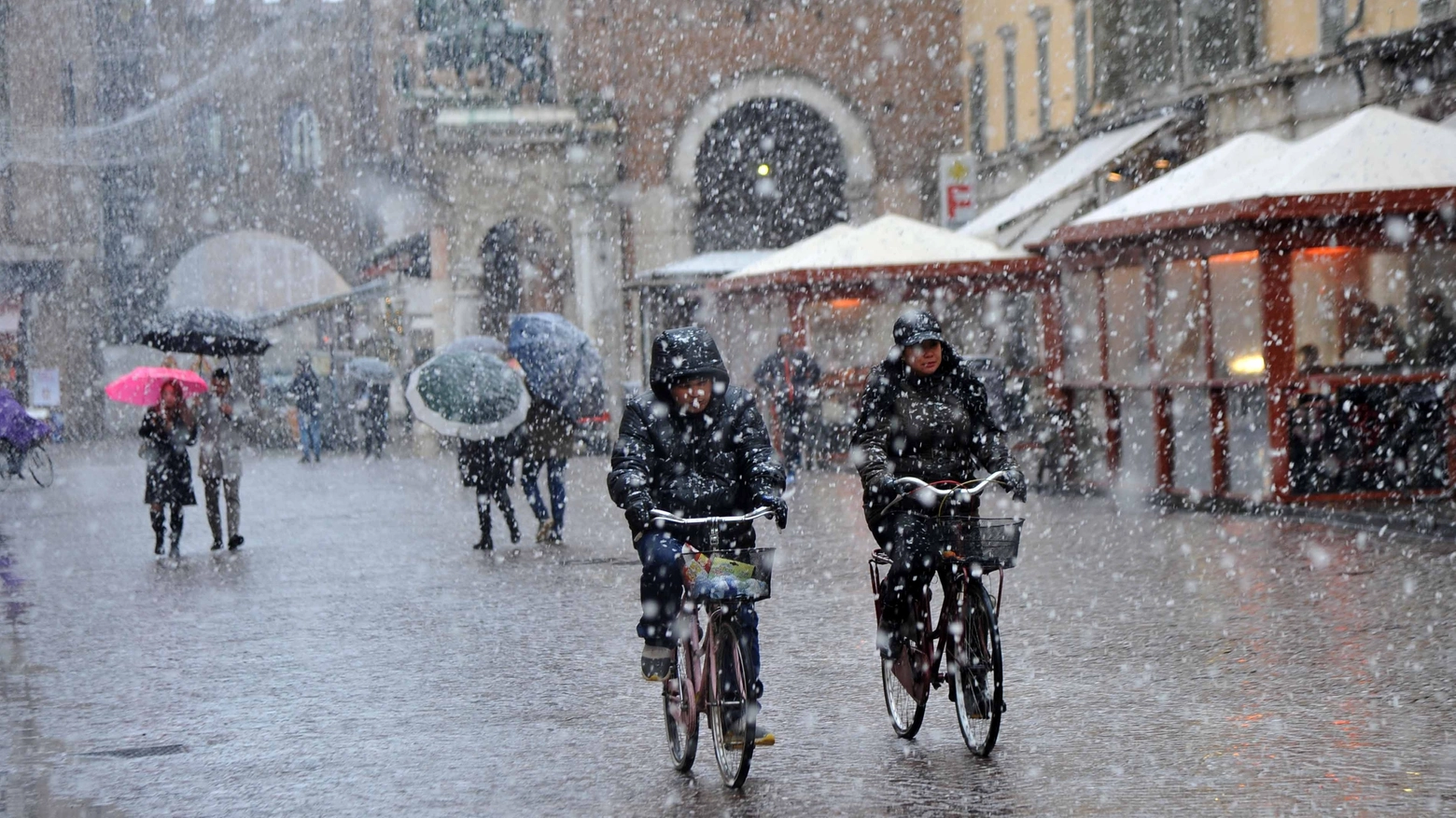 Irriducibili in bici anche sotto la neve (Businesspress)