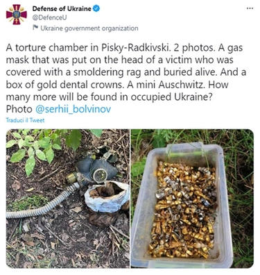 Ucraina, scoperta una camera delle torture a Pisky-Radkivski. Le foto choc