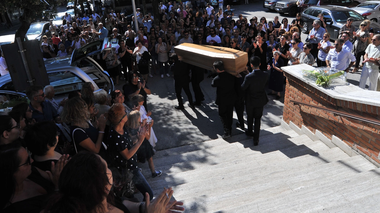 I funerali di Gianfranco Fornari, fondatore della Fornarina (foto Vives)