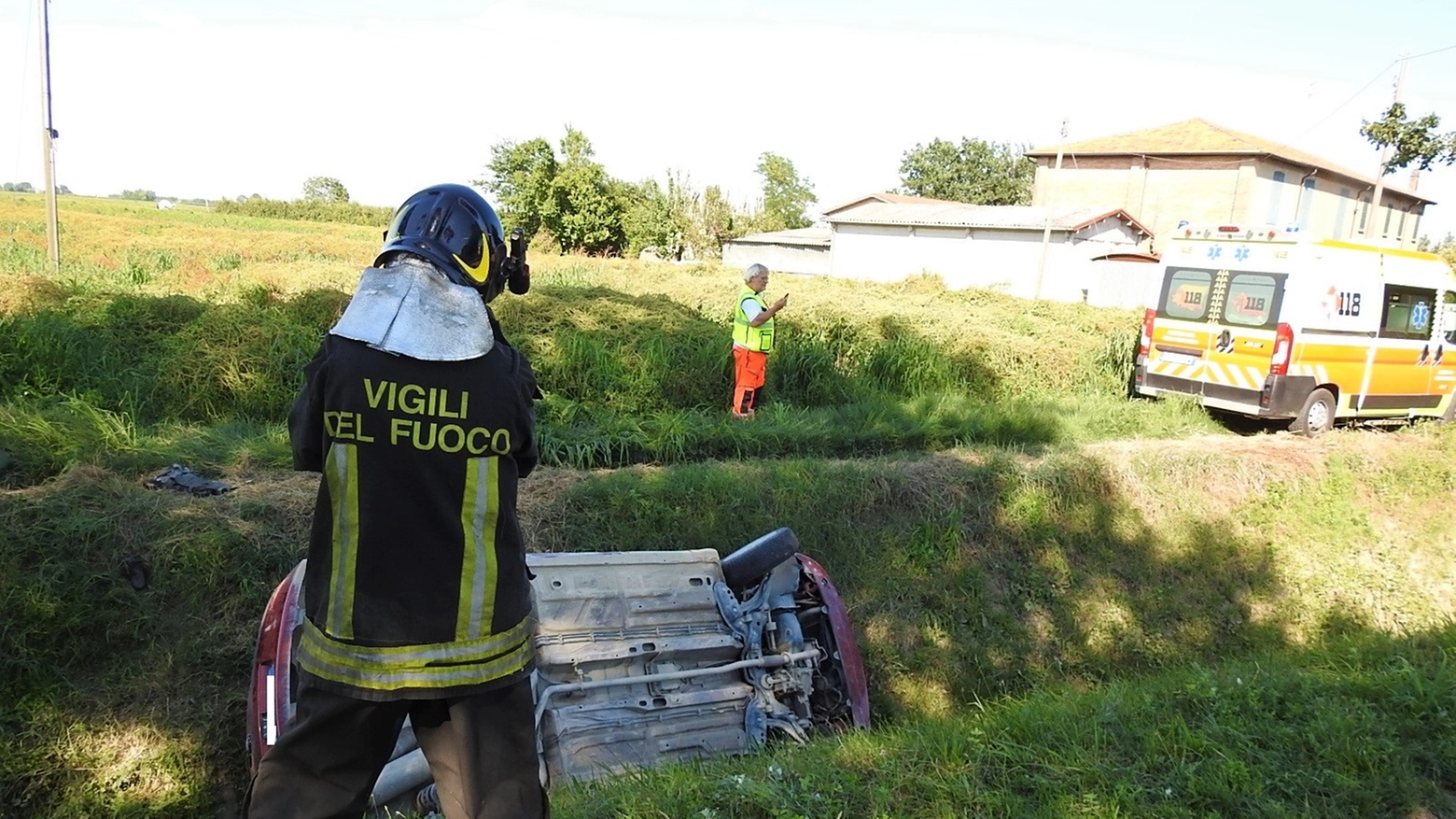 L'incidente è avvenuto nelle campagne intorno a Fusignano (Scardovi)
