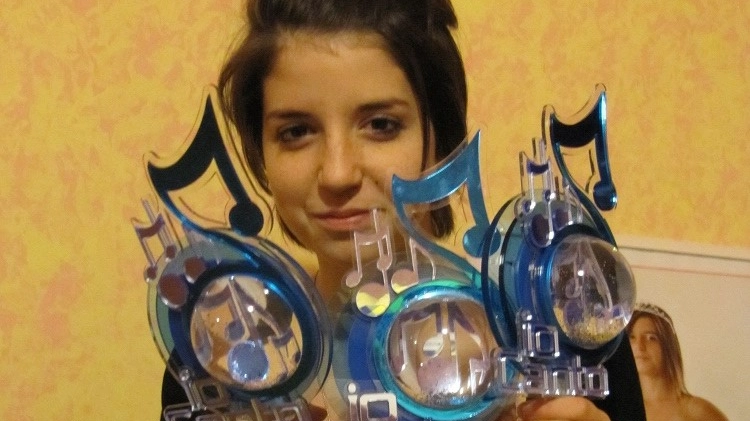 Arianna Cleri quando vinse "Io canto" nel 2011