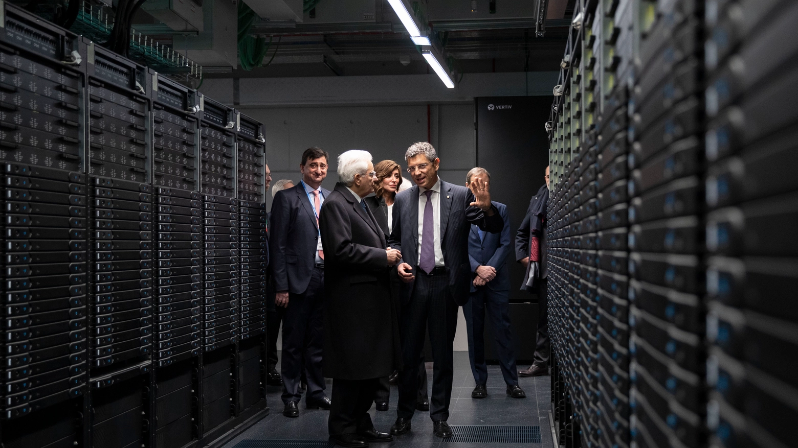 Mattarella e Leonardo, il più potente supercomputer in regione