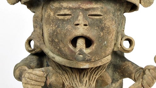 Figura di divinità. Cultura Veracruz, Periodo Classico, 300 – 900 d.C.