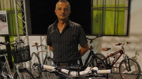 Nicola Ragona, uno dei titolari della Cicli Elios di Badia