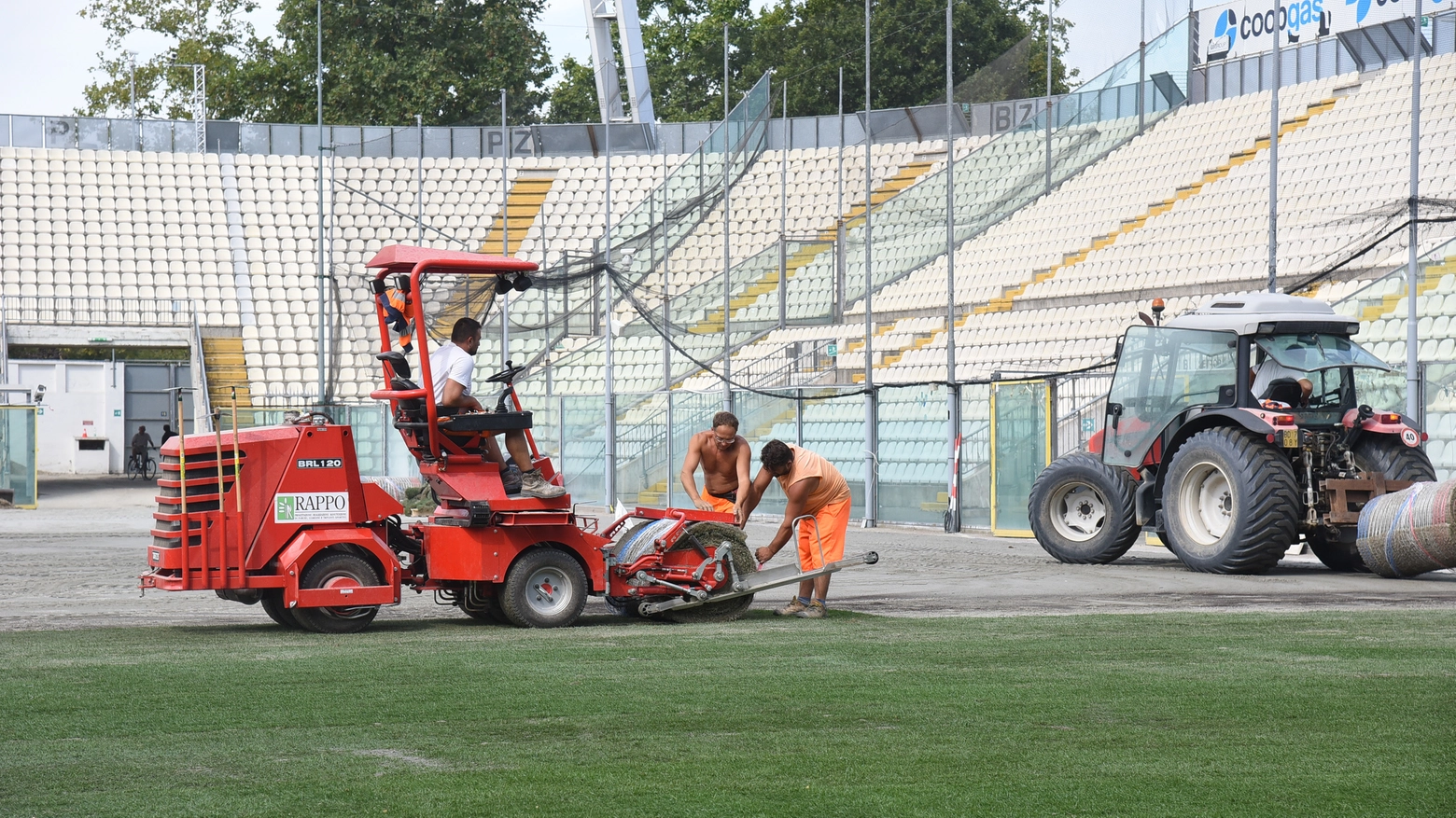 Modena, lavori in corso allo stadio Braglia