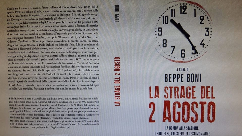 'La strage del 2 agosto', il libro di Beppe Boni