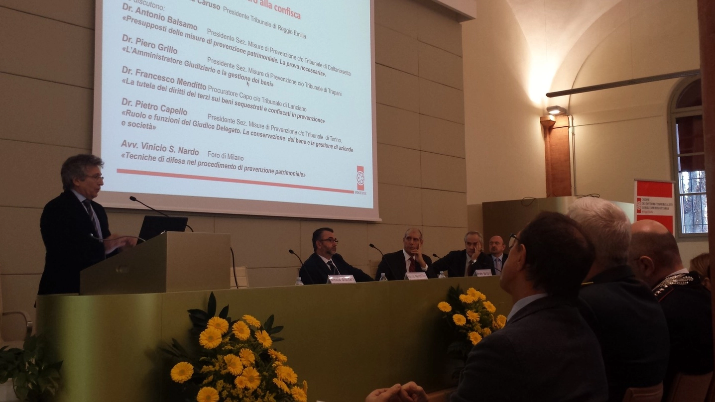 Francesco Maria Caruso al convegno organizzato dall’Ordine dei commercialisti di Reggio Emilia