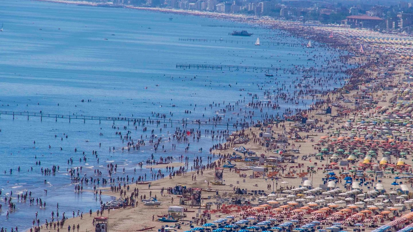 La spiaggia  di Rimini