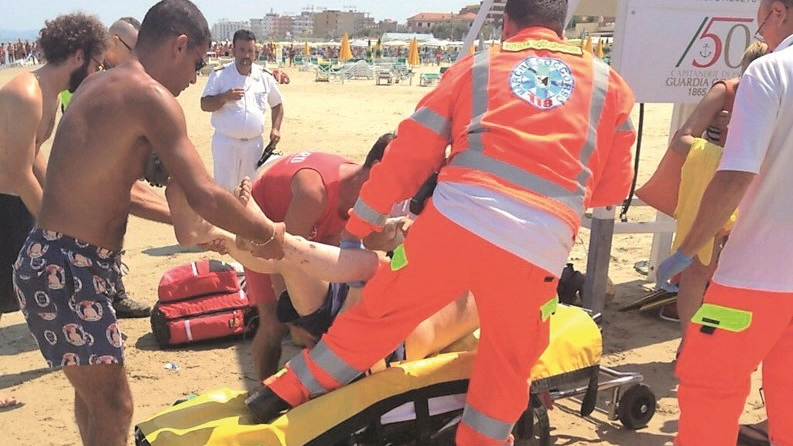 Il bambino è stato soccorso dall'infermiera bolognese in vacanza