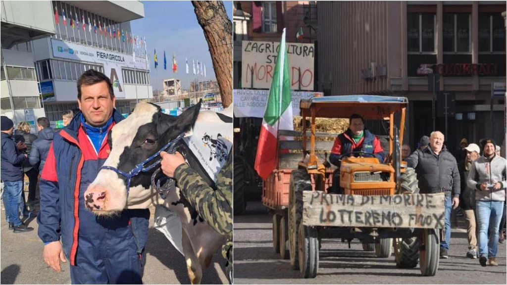 La protesta ieri ha toccato Verona dove sono arrivati anche tanti cesenati. "Le nostre aziende le stanno comprando le multinazionali americane"