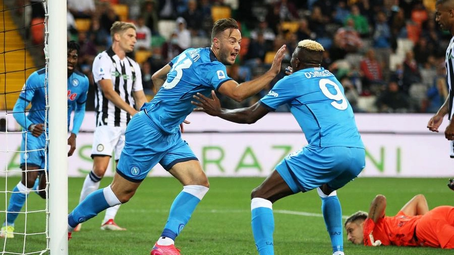 Amir Rrahmani in gol contro l'Udinese (Ansa)