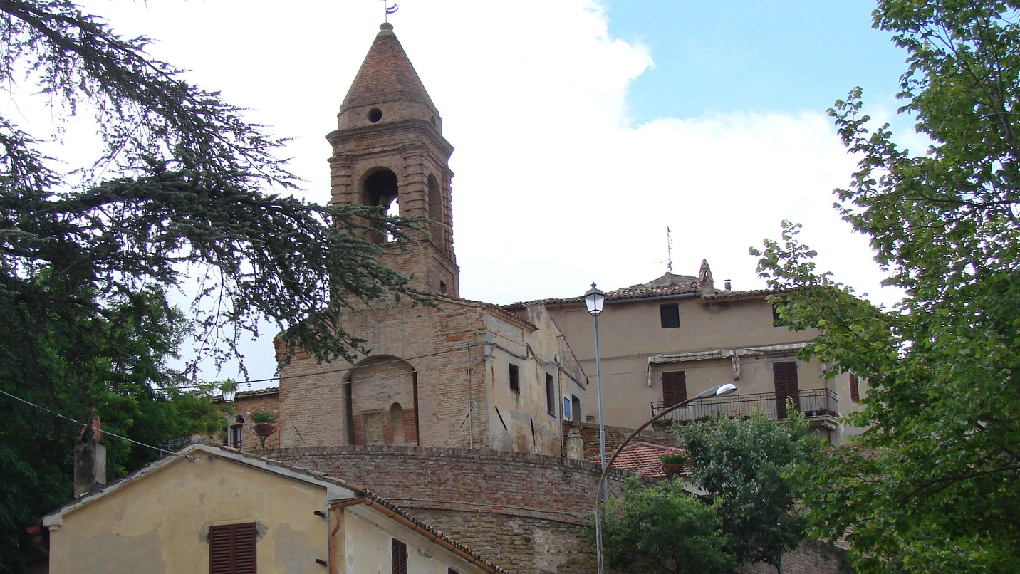 Uno scorcio del suggestivo centro storico di Sant’Andrea di Suasa
