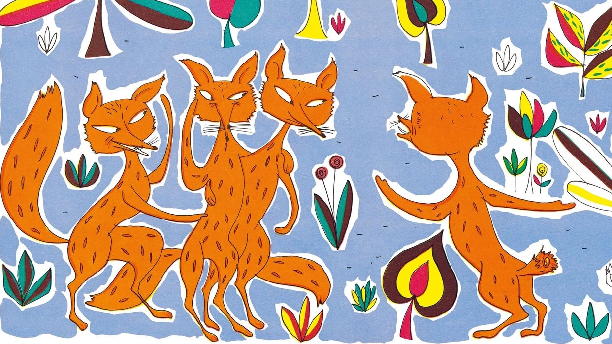 Le splendide e coloratissime illustrazioni di Pirro Cuniberti per le fiabe di Esopo, tradotte da Ramous