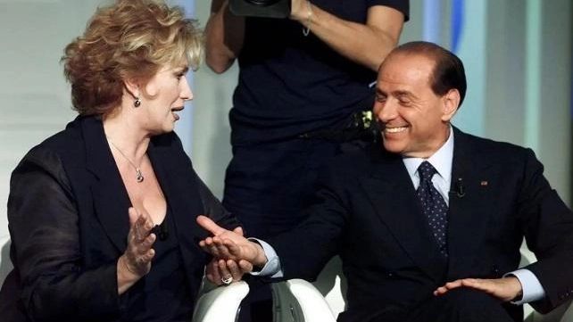Iva Zanicchi e Silvio Berlusconi
