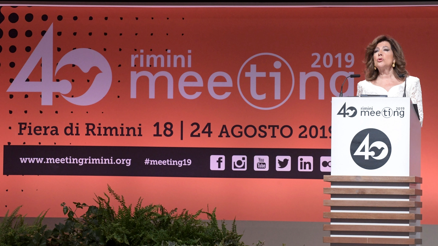 Meeting 2019 Rimini, l'intervento della Casellati (foto Imagoeconomica)