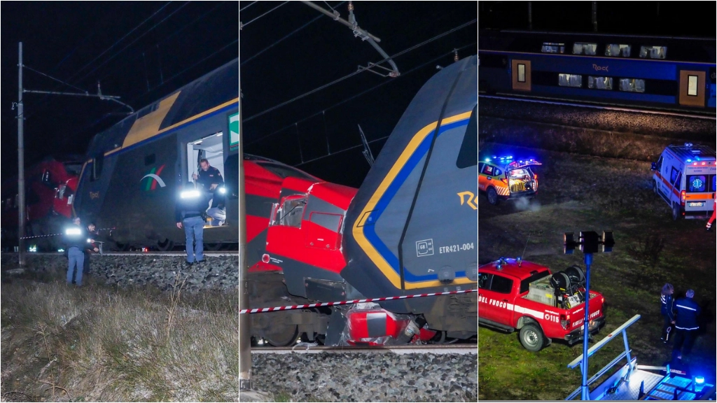 Incidente ferroviario a Faenza (foto Tedioli)