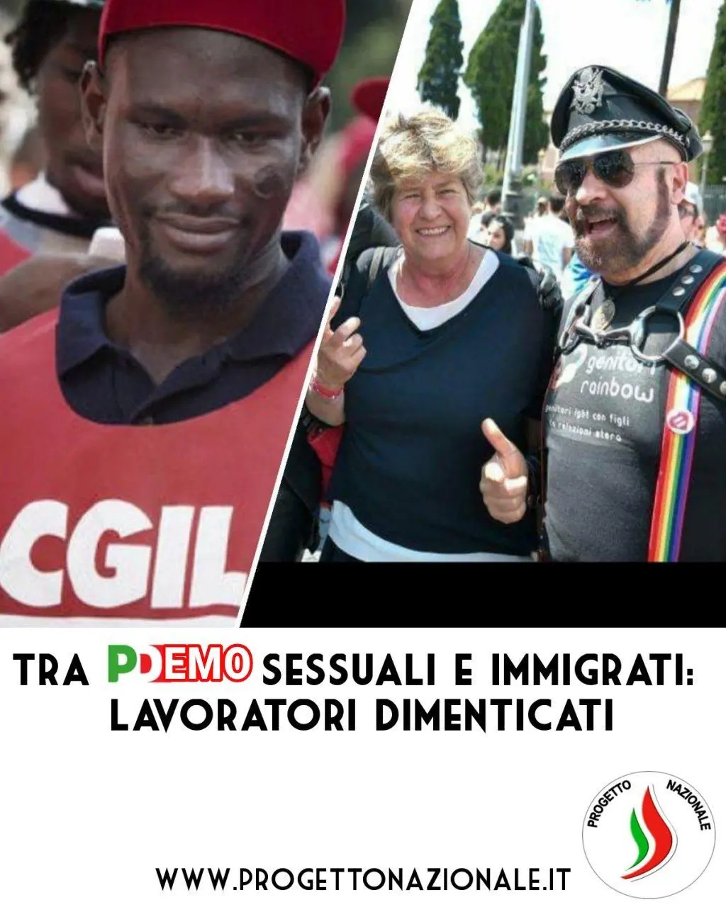 Bologna, manifesti sessisti e razzisti affisi davanti alla Cgil