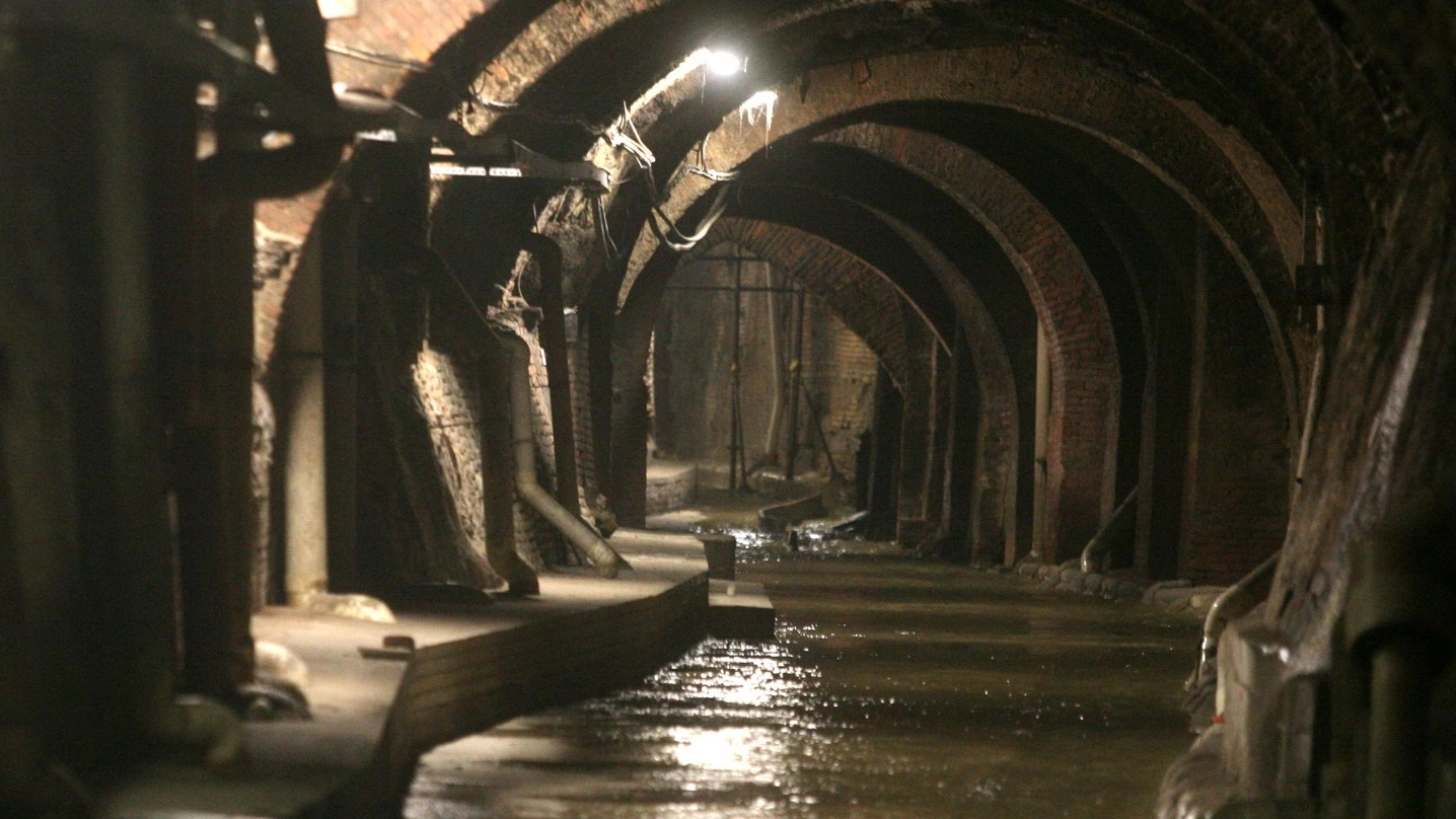 Il canale sotterraneo del torrente Aposa (FotoSchicchi)