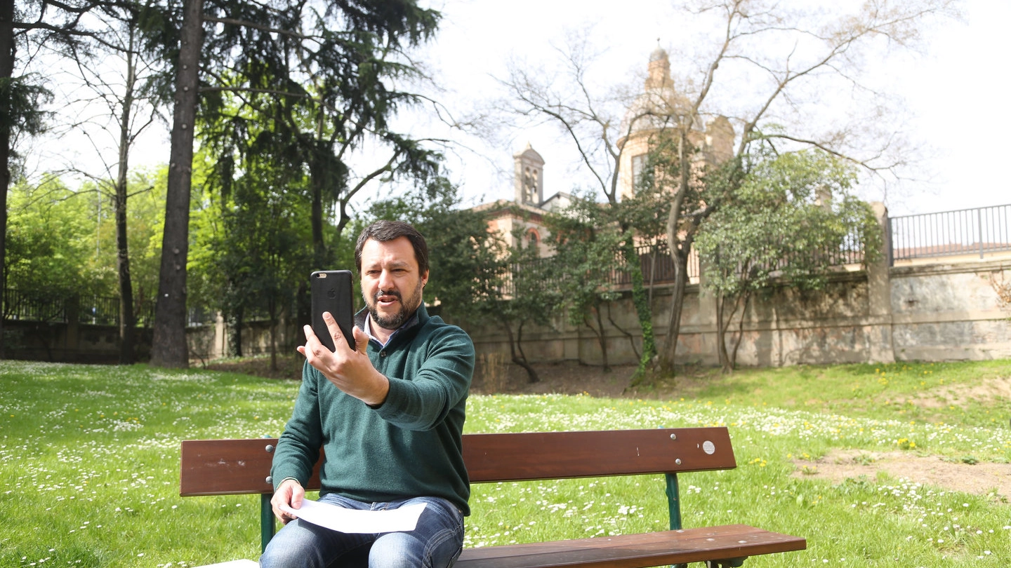 Matteo Salvini a Bologna per la candidatura di Lucia Borgonzoni (Schicchi)