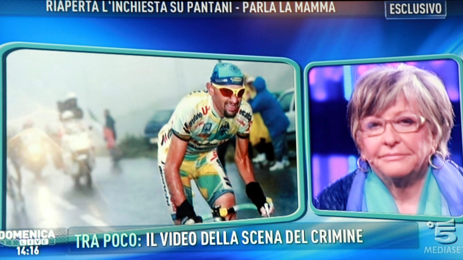 Tonina Pantani ospite da Barbara D'Urso
