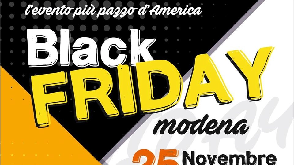 Modena, il logo del Black Friday