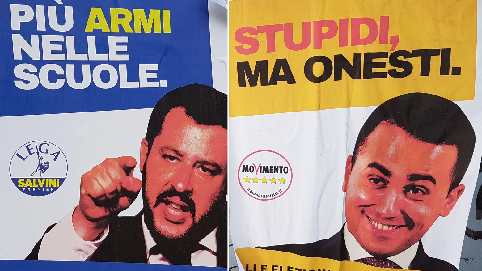 Alcuni dei finti manifesti affissi a Bologna (Dire)