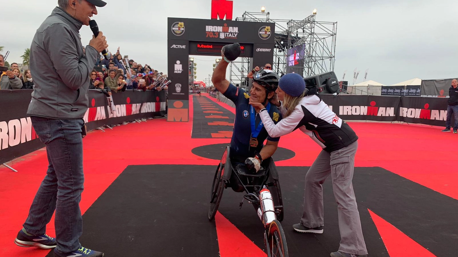 Alex Zanardi, secondo Ironman in due giorni (foto Bedeschi)