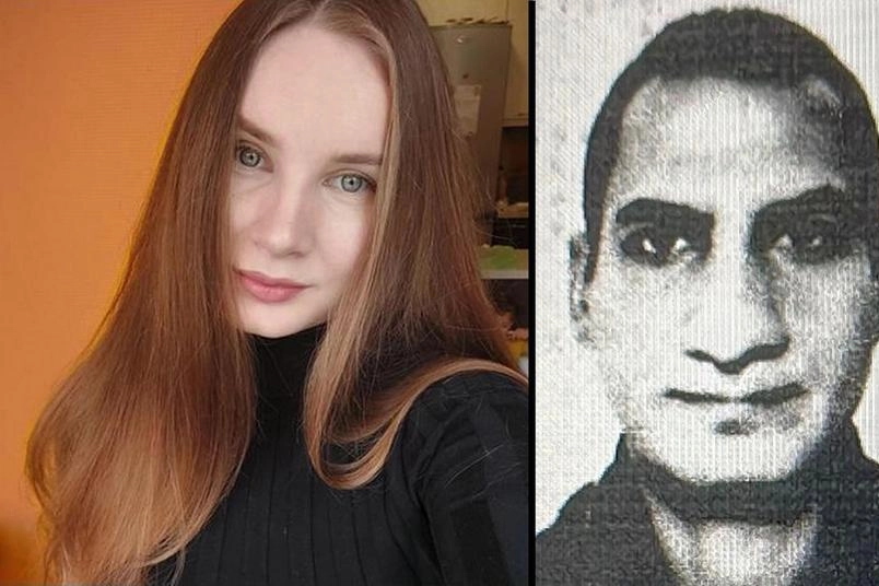 Anastasiia, la vittima, e il marito assassino, Moustafa Alashri