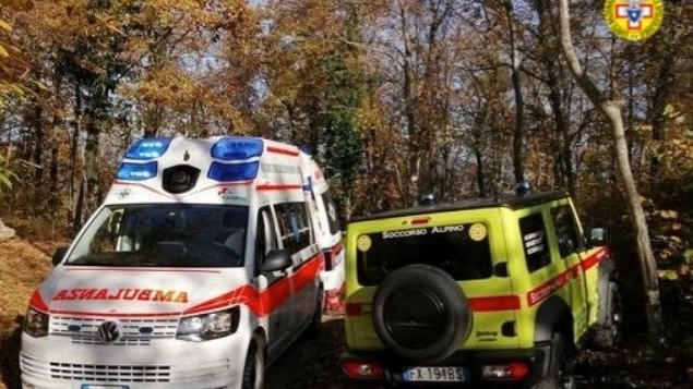 L'intervento di ambulanza e Soccorso alpino