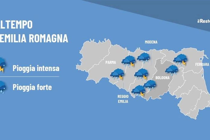 Alleta meteo: in arrivo temporali in Emilia Romagna
