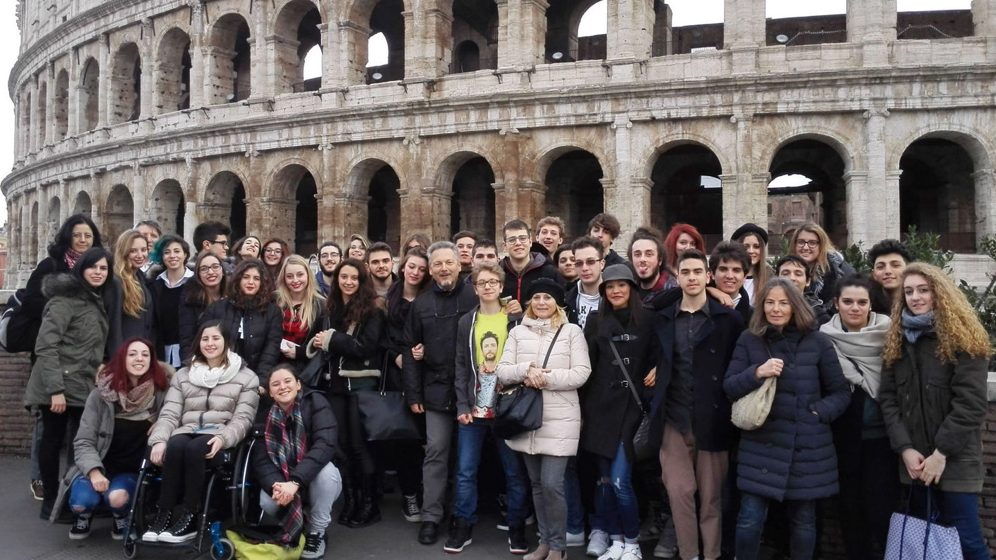 Gli studenti e i docenti del liceo musicale a Roma