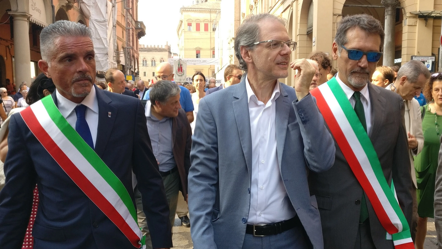 Il sindaco Lucchi alla commemorazione di Bologna