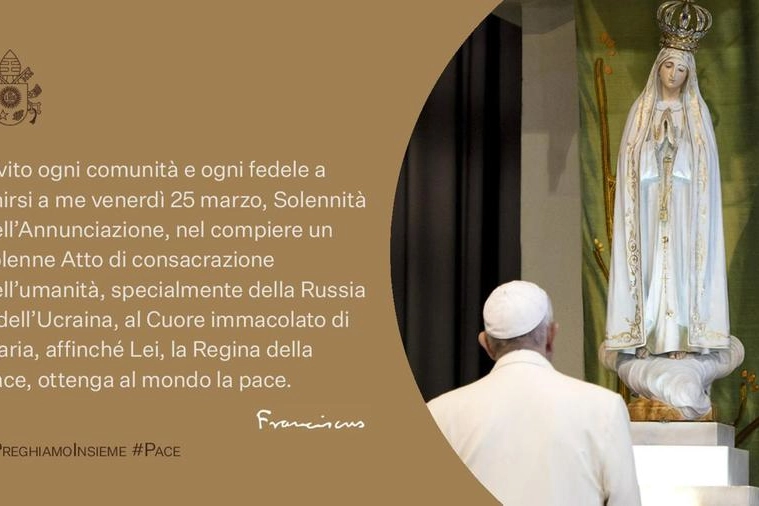 Il tweet del  Papa, diffuso oltre che nelle nove lingue ufficiali dell'account