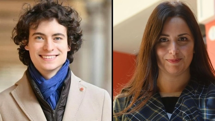 Marcello Saltarelli e Isabella Conti, candidata alle primarie di Bologna