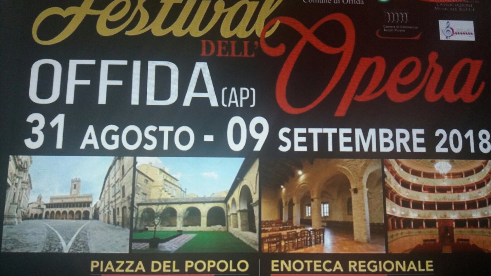 Il Festival dell'Opera di Offida si svolgerà dal 31 agosto al 9 settembre