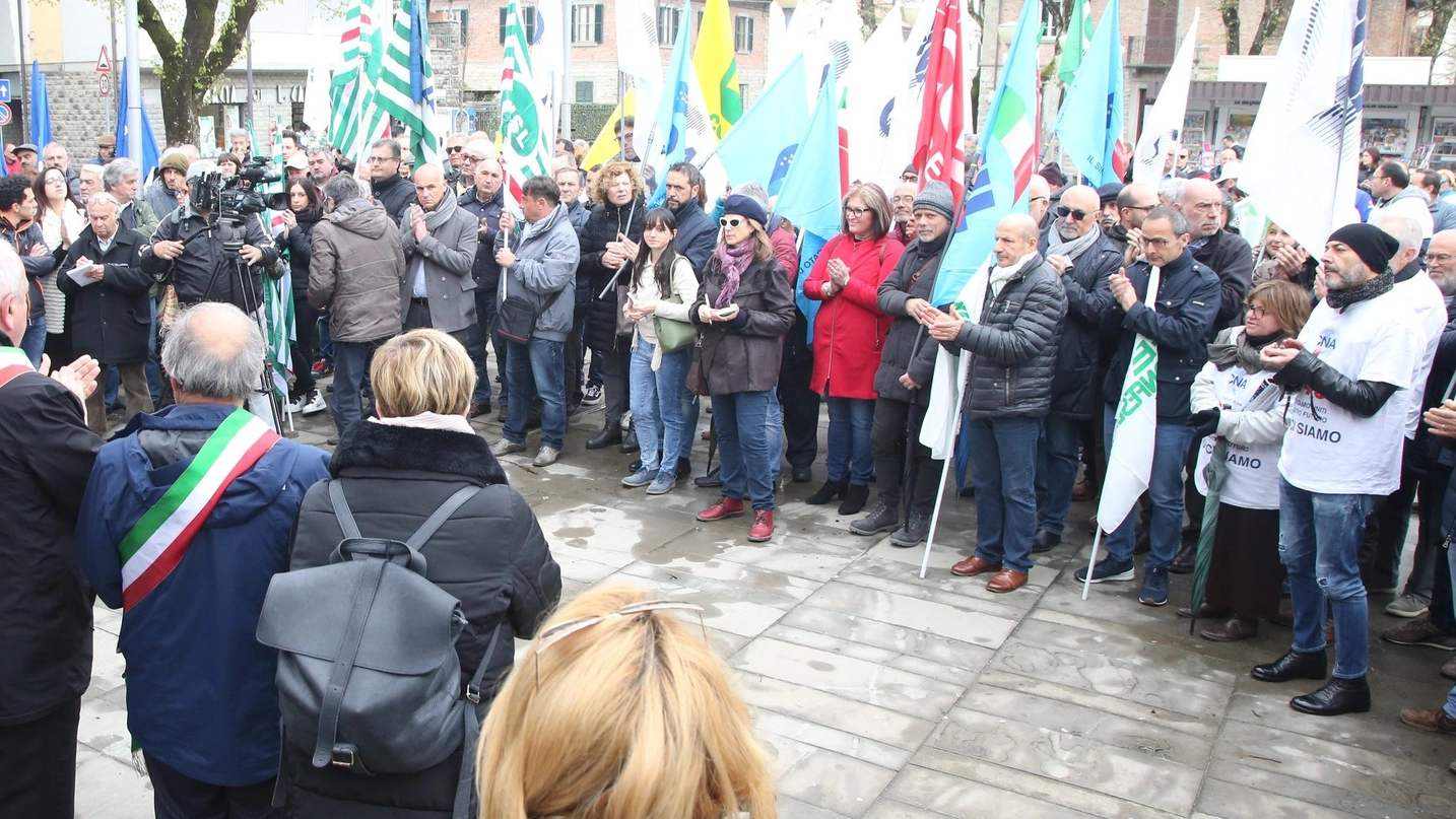 La manifestazione a San Piero in Bagno