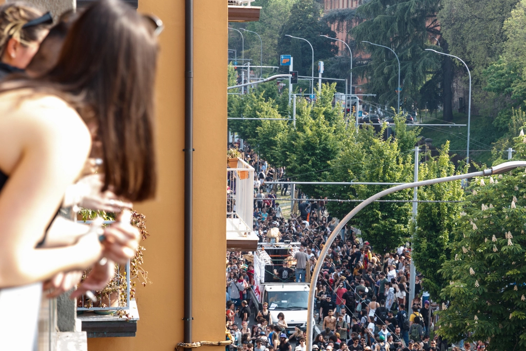 La Street rave parade a Bologna il 22 aprile 2023 (FotoSchicchi)