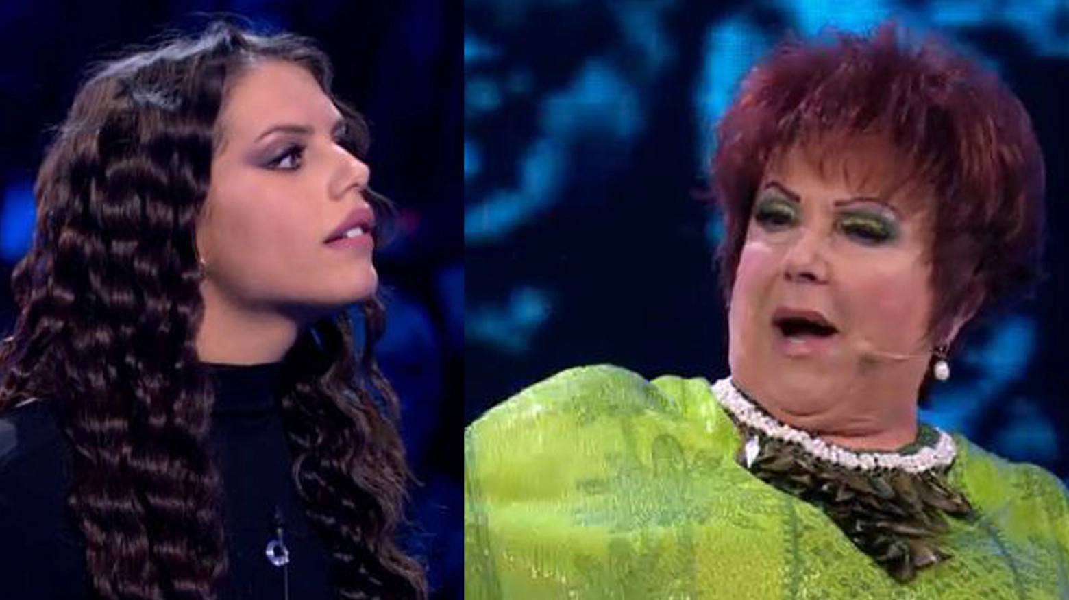 Antonella Fiordelisi e Orietta Berti alla puntata del Grande Fratello Vip del 16 marzo